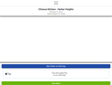 Tablet Screenshot of chinesekitchenharkerheights.com